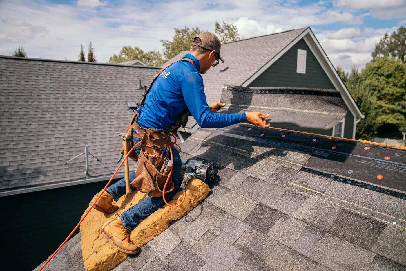 Flashing and seam work in Asherwood